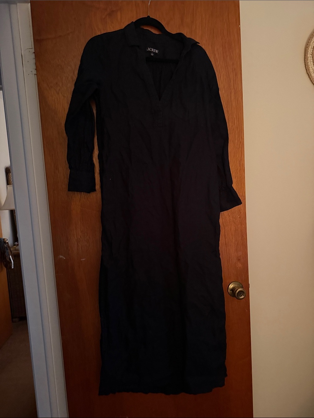 J. Crew Long Black Caftan